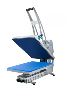 Manuální tepelný lis na trička a ploché předměty s automatickým otevíráním.