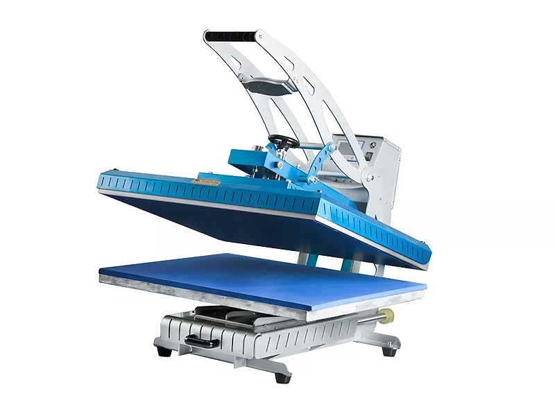 Topdrop – Manuální tepelný lis na trika a ploché předměty s automatickým otevíráním a rozměrem pracovní desky 100 x 50 cm. ARTA | Kancelářská technika od Topdrop.cz