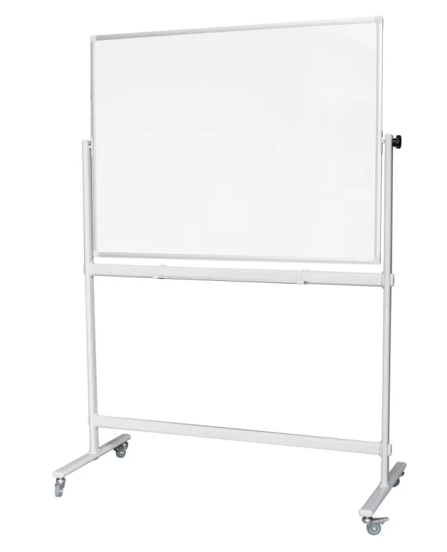 Topdrop – Oboustranný lakovaný Revolver ARTA 150 x 100 cm s ocelovým stojanem | Kancelářská technika od Topdrop.cz