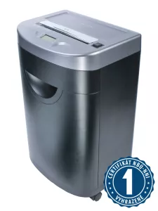 Kvalitní skartovací stroj atraktivního designu.