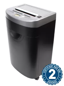Kvalitní skartovací stroj atraktivního designu, s vysokým stupněm utajení skartovaného materiálu.