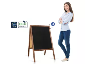 Topdrop – Dřevěný reklamní stojan Classic M 100 x 60 cm. | Kancelářská technika od Topdrop.cz