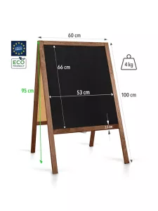 Topdrop – Dřevěný reklamní stojan Classic M 100 x 60 cm. | Kancelářská technika od Topdrop.cz