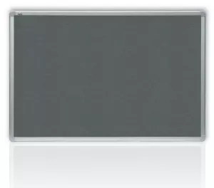 Filcová šedá tabule  45 x 60 cm, ALU rám