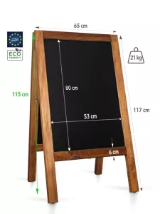 Topdrop – Venkovný dřevěnný stojan PRO 118 x 65 cm | Kancelářská technika od Topdrop.cz