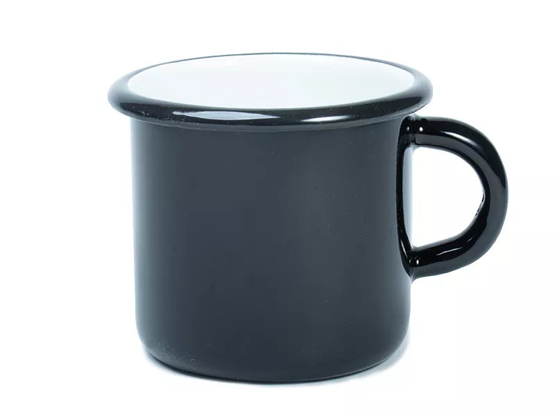 Topdrop – Kvalitní ocelový smaltovaný celobarevný plechový hrnek 12 Oz "Made in Europe" v robustním provedení. | Kancelářská technika od Topdrop.cz