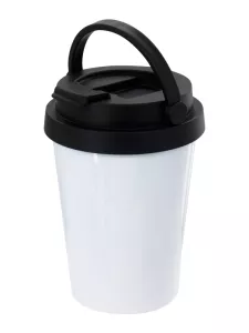 Cestovní kónická termoska pro sublimační potisk s bílým povrchem.