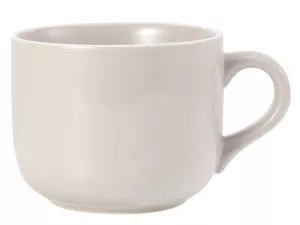 Barevný porcelánový hrnek na snídani nebo veliké kafe.