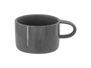 Elegantní sublimační hrnek v tmavě šedé barvě.