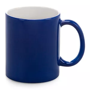 Měnící se modrý hrneček s matným povrchem pro sublimační potisk.