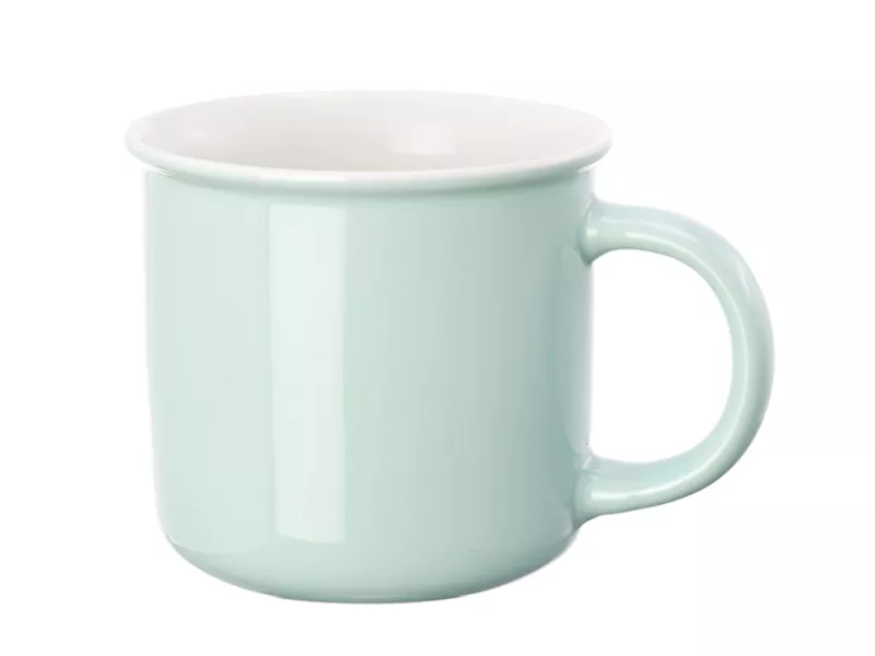 Topdrop – Exklusivní barevný porcelánový hrnek v pastelových barvách s bílou elegantní linkou | Kancelářská technika od Topdrop.cz