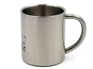 Termo hrnek z nerezové kartáčované oceli.