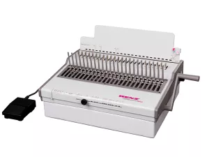 Elektrický robustní  stolní děrovací a vázání stroj pro plastové hřebeny