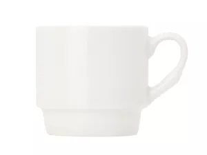 Topdrop – Elegantní porcelánový hrnek v bílé barvě | Kancelářská technika od Topdrop.cz