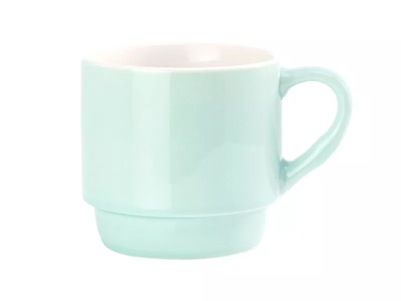 Topdrop – Elegantní porcelánový hrnek v pastelové barvě zelená mint | Kancelářská technika od Topdrop.cz