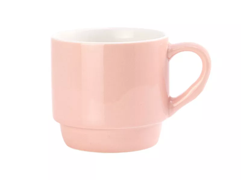 Topdrop – Elegantní porcelánový hrnek v růžové pastelové barvě | Kancelářská technika od Topdrop.cz