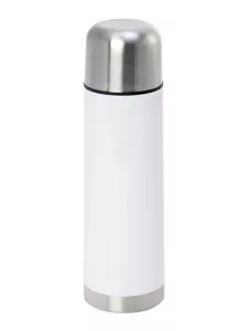 Termoska s bílou tiskovou plochou a kovovým víčkem - 750 ml.