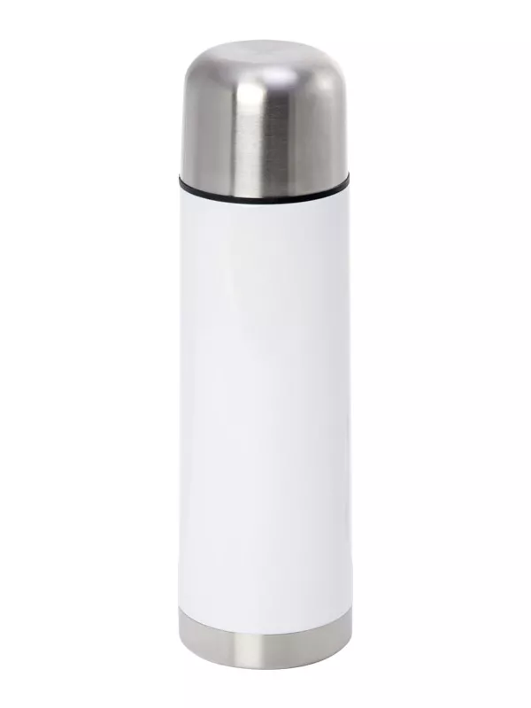 Topdrop – Termoska s bílou tiskovou plochou a kovovým víčkem - 750 ml. | Kancelářská technika od Topdrop.cz