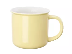 Exklusivní barevný porcelánový hrnek v pastelových barvách s bílou elegantní linkou