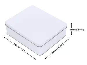Topdrop – Dárková plechová krabička velikosti M - 16,5 x 20 x 6,1 cm. | Kancelářská technika od Topdrop.cz