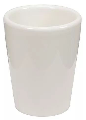 Topdrop – Bílý keramický panák - 1,5 OZ | Kancelářská technika od Topdrop.cz