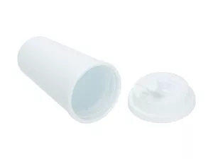 Topdrop – Unikátní cestovní dvouplášťový kónický hrnek s bílým víčkem s objemem 450 ml | Kancelářská technika od Topdrop.cz