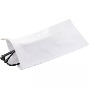 Obal na brýle z jemného mikrovlána se stahovací šňůrkou.