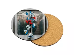 Topdrop – Kruhový elegatní MDF podtácek k potisku sublimací s průměrem 95 mm. | Kancelářská technika od Topdrop.cz