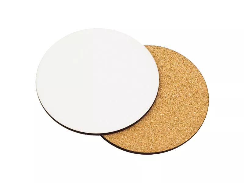 Topdrop – Kruhový elegatní MDF podtácek k potisku sublimací s průměrem 95 mm. | Kancelářská technika od Topdrop.cz