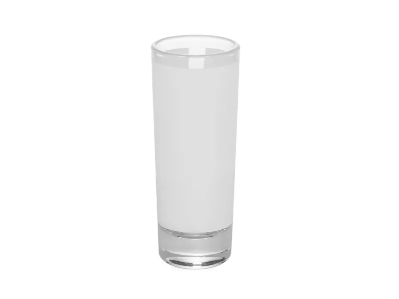 Topdrop – Skleněný panák s bílým podkresem a objemem 60 ml | Kancelářská technika od Topdrop.cz