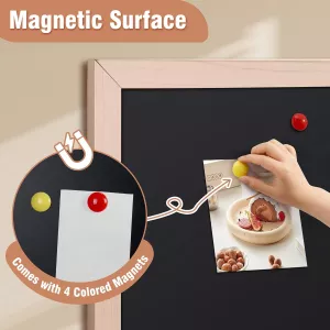 Topdrop – Magnetická tabule s retro dřevěným rámem v rozměru 86 x 56 cm. CLASSIC | Kancelářská technika od Topdrop.cz