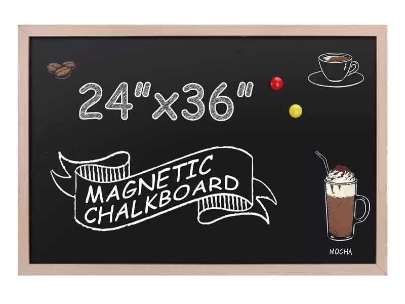 Topdrop – Magnetická tabule s retro dřevěným rámem v rozměru 86 x 56 cm. CLASSIC | Kancelářská technika od Topdrop.cz