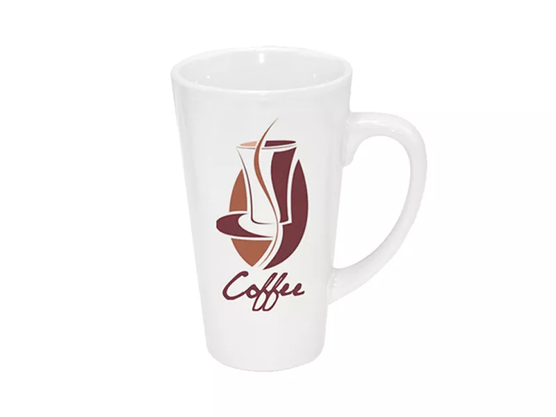 Topdrop – Keramický hrnek latté bílý určený pro potisk sublimací. | Kancelářská technika od Topdrop.cz