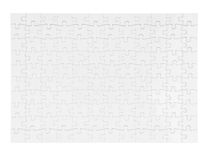 Topdrop – Obdélníkové sublimační puzzle z kartonu 20 x 28 cm - 120 dílků | Kancelářská technika od Topdrop.cz