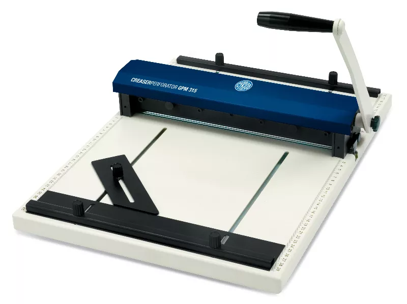 Topdrop – Rýhovací a perforovací stroj GPM 315 s pracovní šíří 315 mm. CYKLOS | Kancelářská technika od Topdrop.cz