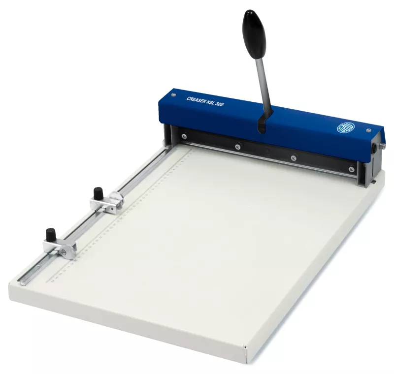 Topdrop – Ruční rýhovací stroj KSL 320 s pracovní šířkou 320 mm. CYKLOS | Kancelářská technika od Topdrop.cz