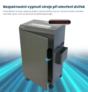 Topdrop – Robustní skartovací stroj praktického designu v odolném plechovém provedení s řezem 2 x 10 mm. AT | Kancelářská technika od Topdrop.cz