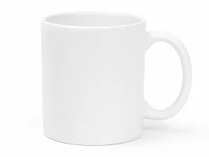 Bílý matný hrnek pro potisk sublimací.
