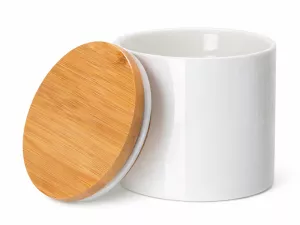 Topdrop – Potisknutelná kuchyňská dóza s bambusovým víčkem 400 ml | Kancelářská technika od Topdrop.cz