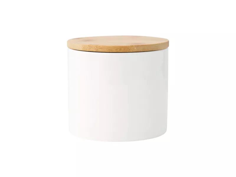 Topdrop – Potisknutelná kuchyňská dóza s bambusovým víčkem 400 ml | Kancelářská technika od Topdrop.cz