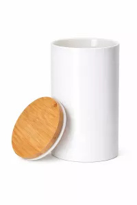 Topdrop – Kuchyňská potisknutelná dóza 300ml s bambusovým víčkem | Kancelářská technika od Topdrop.cz