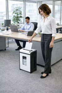 Topdrop – Skartovací stroj atraktivního designu s příčným řezem na papír a CD. | Kancelářská technika od Topdrop.cz