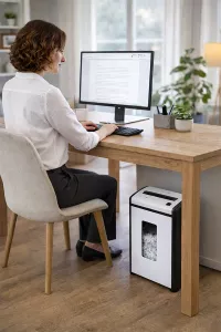 Topdrop – Skartovací stroj atraktivního designu s příčným řezem na papír a CD. | Kancelářská technika od Topdrop.cz