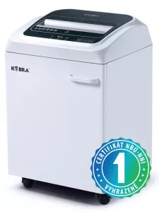 Profesionální skartovačka s dotykovou obrazovkou pro osobní použití a malé kanceláře s automatickým mazáním.