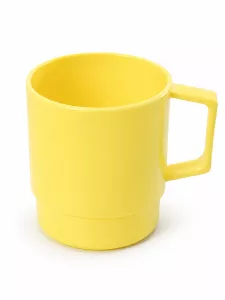 Stohovatelný barevný polymerový hrnek pro potisk sublimací.