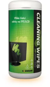 Vlhké utěrky na obrazovky TFT/LCD/TV v dóze.