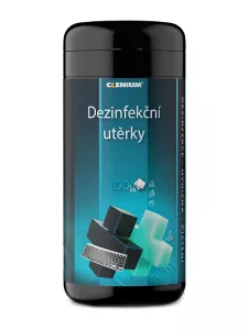 Praktické vlhčené utěrky v uzavíratelné dóze.