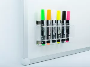 Topdrop – Elegantní transparentní držák na 6 popisovačů. ARTA | Kancelářská technika od Topdrop.cz