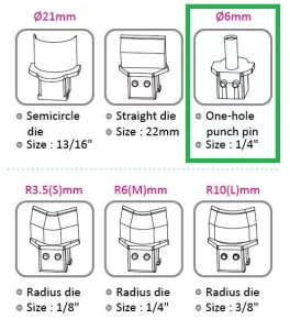 Razník pro KW triO 9521 s průměrem 6 mm.