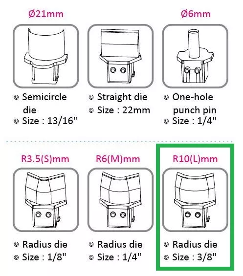 Topdrop – Výsekový rádius pro KW triO 9521 s průměrem 10 mm. KW-TRIO | Kancelářská technika od Topdrop.cz